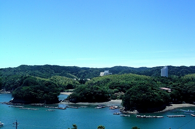 鳥羽市安楽島町字二地方面の景観