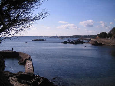 国崎町前の浜の景観1